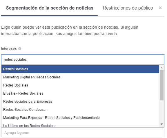 Segmentación orgánica en facebook: ¡Sí se puede! 10 Segmentación por intereses en facebook
