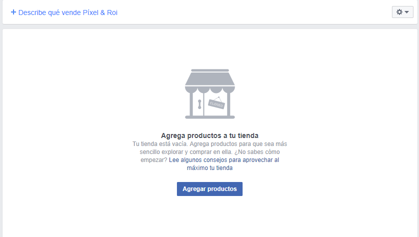 Pasos para crear una tienda online en Facebook 6 Agregar productos tienda online de facebook