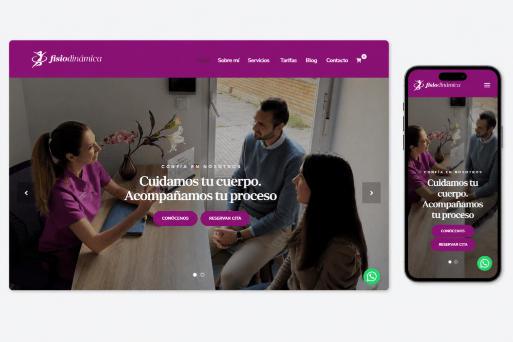 diseño-web-fisiodinamica Diseño de página web para clínica de fisioterapia