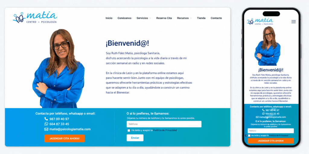diseno-web-psicologia-matia Diseño web para clínica de psicologia